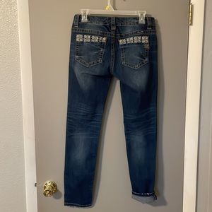 Miss Me cuffed skinny jeans size 28
